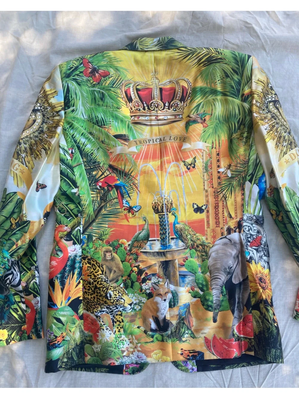 Dolce Gabbana Martini Silk Blazer IT52 US42 L - Picture 3 of 12